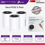 TP-Link Deco PX50 AX3000 + G1500 Whole Home Powerline Mesh WiFi 6 System - 3-Pack