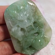 🐲五爪神龍🐲天然緬甸玉A貨翡翠-帶底色飄花 精雕 龍行天下 五爪龍 玉牌玉墬掛件吊墬 現貨實拍限量優惠