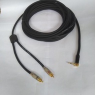 1mtr 3.5mm L Male To 2 RCA Male To 2 RCA Male Plug Canare Auxiliary Cable
