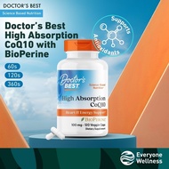 [Local] Doctor's Best, High Absorption CoQ10 with BioPerine, Veggie Capsule [Heart,Brain Supplement]