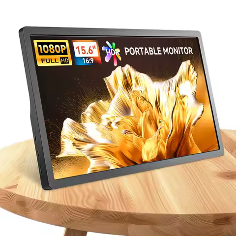 15.6 Inch Portable Monitor 0.3 Inch 1.7lbs Ultra Slim 1080P 60Hz IPS Portable External Monitor for P