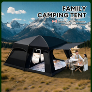 Waterproof Family Tents with logo for Outdoor khemah unta Camel tent besar 8-12 Person Large khemah 
