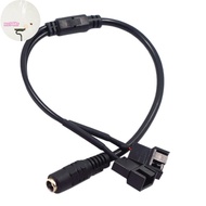 XOITR DC 5521 to 4Pin PWM 4 Pin 2 Way Computer PC Router Fan Power Adapter Cable 12V PH