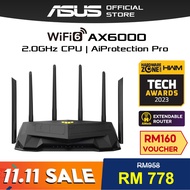 ASUS TUF-AX6000 Wi-Fi 6 TUF Gaming Router AX6000 AiMesh Extendable Router