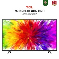 TCL 75 Inch 4K UHD HDR Android TV 75P615 DVB-T2 Netflix Youtube Smart TV