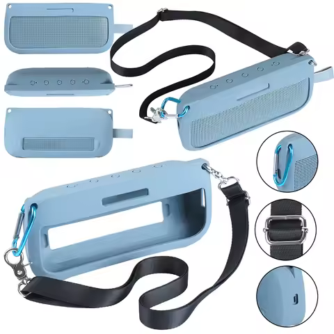 Silicone Cover Case Anti Drop Protective Skin Sleeve Case Washable Speaker Case for Bose SoundLink F