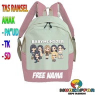 BABY MONSTER KPOP KINDERGARTEN BACKPACK