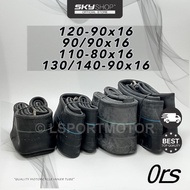 16" ORS TUBE INNER TYRE TUBE MOTORCYCLE (120-90x16) (90/90x16) "3.50x16" (110-80x16) (130/140-90x16)