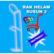 3-tier helmet rack / 3-tier wall helmet rack