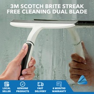 3M Scotch Brite Streak Free Cleaning Dual Blade Squeegee SQP-4 Mirrors Glass Shower Doors Windows Ti