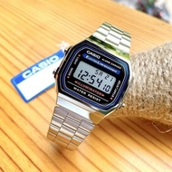 Chen Xiaochun Same Style Casio Classic Small Square Retro Electronic Men's Watch Small Silver Block 