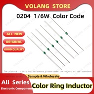 50Pcs 0204 Inductor 1/6W Color Code Inductance 1UH 1.5UH 2.2UH 2.7UH 3.3UH 4.7UH 5.6 6.8UH 8.2U 10UH