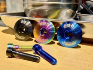 ENGINE11 全速力鈦合金頂蓋連鈦螺絲 Stem Top Cap #鵝頸蓋 #把立蓋 #Fixed Gear #Fixie