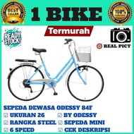 Sepeda Keranjang Dewasa ODESSY 26 84 F Ukuran 26 Inch Mini 6 Speed