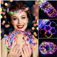 Luminous Garland Headdress Headband Flashing Foam Travel Attractions Night Market Stall Night Market