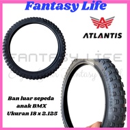 Fantasy BMX Kids Bike Outer Tire 18 x 2.125 Rough MotifAtlantis for Kids BMX Bike
