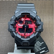 Casio G-Shock GA-700AR-1A Black x Red Street Fashions Analog Digital Men's Watch
