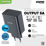 Hippo Rapid Multi Protocol Adapter Charger 5a 27w Quick Charging