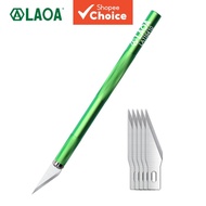 LAOA Aluminum Alloy Carving SK5 Blade HRC60-61 Sharp Utility for Wood Fruit Paper Craft 5 Blades Pis