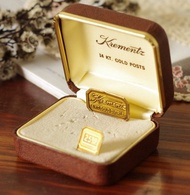 -古董Vintage Krementz 咖啡珠寶盒展示盒 W676