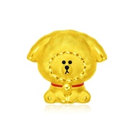 CHOW TAI FOOK LINE FRIENDS Collection 999 Pure Gold Charm - Brown Rabbit R29761