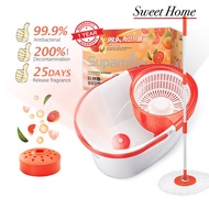 [New arrival] SupaMop F103 Trendy Spin Mop Set Release Grapefruit Fragrance/1 Year Warranty/99.9% Antibacterial