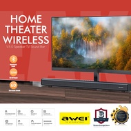 AWEI Y999 50W / Y990 100W Home Theater Wireless Bluetooth V5.0 Speaker TV Sound Bar/Infrared Remote/Streamlined Design