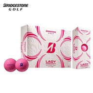 高爾夫球普利司通BRIDGESTONE LADY粉色女士雙層球比賽用球彩色球