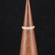 CARTIER(卡地亞) 18K玫瑰金 鑽石 玫瑰金 LOVE 18K金滿鑽 三排鑽 滿天星 單鑽 窄版戒指 30分鑽 18K