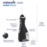 Waterpik Cordless Advanced Water Flosser For Teeth, Gums, Braces, Dental Care With Travel Bag and 4 Tips, ADA Accepted,