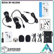 Boya BY-M1DM Dual Microphone Omni Diretional Lavelier Clip-On Lapel Microphone