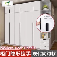 20cm/Gold 100cm/Black Length Invisible Punch-Free Handle Modern Recessed Handle Cabinet Handle Closet Aluminum Alloy