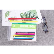 5pcs Clear Transparent File Paper Holder Zipper Bag Case (Size B6,A3,A4,A5) Plastic Zip Bag Water Pr