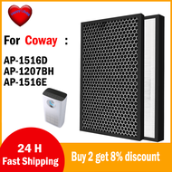 สำหรับเครื่องกรองอากาศวัว AP-1516D AP-1207BH AP-1516E APM-1516E HEPA และกัมมันต์ตัวกรองคาร์บอน