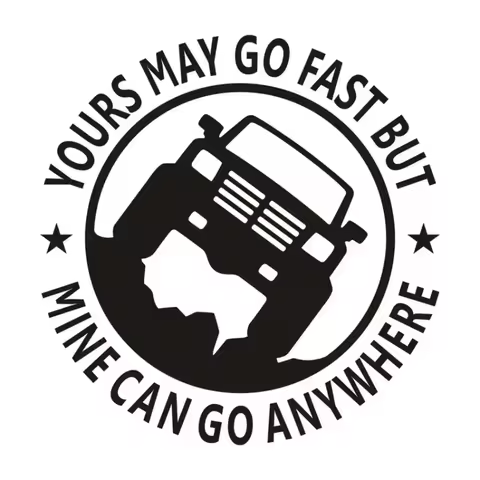 Car trunk self-adhesive stickers, SUV van fun stickers, 4x4, off-road vehicles, 4WD, external access