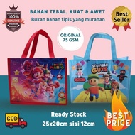 4psy- Stumble Guys Mario Bros Birthday Bag (10Pcs) Stumble Guys Game Birthday Souvenir Bag