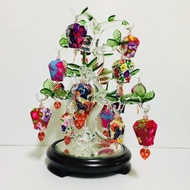 水晶玻璃 天燈 風鈴 祈福 發財樹
