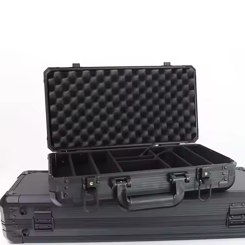 Casino Texas Poker Chips Case Suitcase Texas Poker Chips Box High Quality Aluminum Black Suitcase Ca