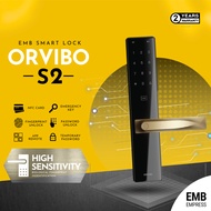 Orvibo S2 Solid Gold Handle Smart Door Lock Wifi Smart Apps Fingerprint Smart Home Security