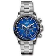 Edox Chronorally-S Watch blue/black/stainless steel ED10229-3NBUM-BUIN