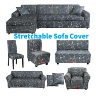 Aphila Dirt-resistant Sofa Cover Regular/L Shape/Armless Shape Sofa Cover Stretchable Chair Cover