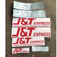 Cutting Sticker Jnt J&T Express courier Sticker