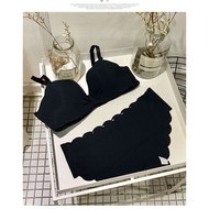 Women Bra And Panties Set Lingerie Size 85-38AB (Black) Variation B