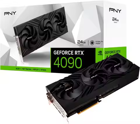 NVIDIA GeForce RTX 4090 24GB GDDR6X PCI Express 4.0 Graphics Card with Triple Fan and DLSS 3 - Black