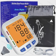 Arm Blood Pressure Monitor Portable Tonometer Digital Tensiometer English Voice Broadcast Large Cuff