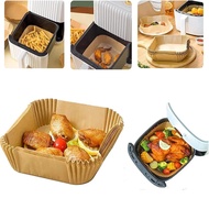 【Deal】 Nonstick Air Fryer Paper Oilproof Waterproof Air Fryer Paper Liner Baking Parchment Paper For Roasting Oven Microwave