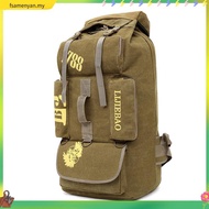 ★High Capacity★90L Canvas Outdoor Backpack Travel Climbing Camping Backpack Male Hiking