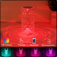 [Ssed] LED Runde Kristall Tisch Lampe สัมผัส Fernbedienung RGB Romantisch Rose Farbe Ändern Für Schl