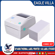 EAGLE VILLA XPrinter XP-460B Airway Bill Printer with Sticker paper included (USB+BLUETOOTH)