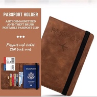 Travel Wallet Anti RFID Passport Holder Pu Leather Bag Holster Pasport Cover Waterproof Passport Cov